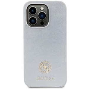 Guess iPhone 15 Case Cover Rhinestone 4G Diamond Silver