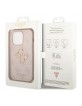 Guess iPhone 15 Pro Max Hülle Case Cover 4G Big Metal Logo Rosa Pink