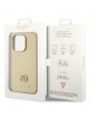 Guess iPhone 15 Pro Max Case Cover Rhinestone 4G Diamond Gold