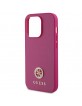 Guess iPhone 15 Pro Max Hülle Case Cover Strass 4G Diamond Pink