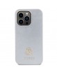 Guess iPhone 15 Pro Max Hülle Case Cover Strass 4G Diamond Silber