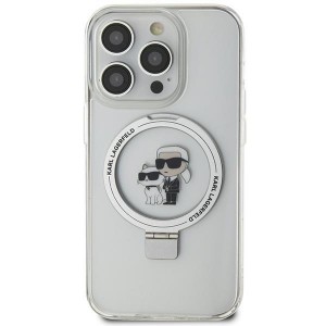 Karl Lagerfeld iPhone 11 Hülle Case K & C Ring Stand Magsafe Weiß