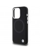 BMW iPhone 15 Pro Case Cover MagSafe Silicone Signature Black