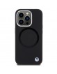 BMW iPhone 15 Pro Max Case Cover MagSafe Silicone Signature Black