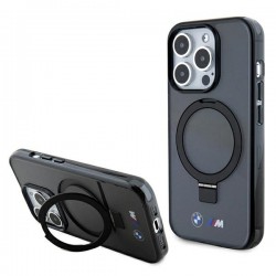 BMW iPhone 15 Pro Max Case Cover Ring Stand M MagSafe Black