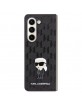 Karl Lagerfeld Samsung Z Fold 5 Case Monogram Ikonik Pin Black