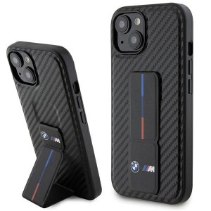 BMW iPhone 15 Hülle Case Cover Grip Stand Carbon M Schwarz