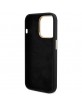 Guess iPhone 15 Pro Case Silicone Metal Logo Black