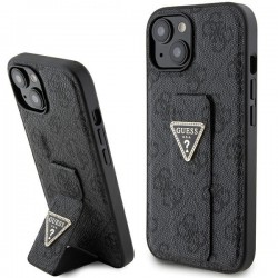 Guess iPhone 15 Case Grip Stand Rhinestone Diamond Black