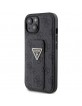 Guess iPhone 15 Case Grip Stand Rhinestone Diamond Black