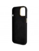 Guess iPhone 15 Case Silicone Metal Logo Black