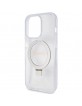 Guess iPhone 15 Pro Case Cover Ring Stand MagSafe Transparent