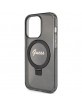 Guess iPhone 15 Pro Case Cover Ring Stand MagSafe Black