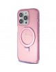 Guess iPhone 15 Pro Case Cover Ring Stand MagSafe Pink