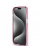 Guess iPhone 15 Pro Hülle Case Cover Ring Stand MagSafe Rosa Pink