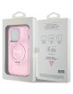 Guess iPhone 15 Pro Hülle Case Cover Ring Stand MagSafe Rosa Pink