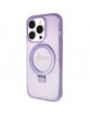 Guess iPhone 15 Pro Case Cover Ring Stand MagSafe Purple