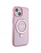 Guess iPhone 15 Plus Case Cover Ring Stand MagSafe Pink