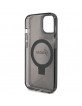 Guess iPhone 15 Case Cover Ring Stand MagSafe Black