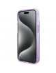 Guess iPhone 15 Hülle Case Cover Ring Stand MagSafe Violett