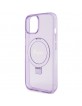 Guess iPhone 15 Case Cover Ring Stand MagSafe Purple