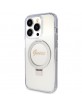 Guess iPhone 15 Pro Max Case Cover Ring Stand MagSafe Transparent