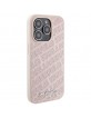 Karl Lagerfeld iPhone 15 Pro Hülle Case Cover Quilted K Pattern Rosa Pink