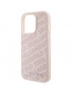 Karl Lagerfeld iPhone 15 Pro Case Cover Quilted K Pattern Pink