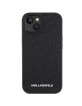 Karl Lagerfeld iPhone 15 Plus Case Cover Quilted K Pattern Black