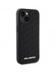 Karl Lagerfeld iPhone 15 Case Cover Quilted K Pattern Black