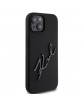 Karl Lagerfeld iPhone 15 Case Cover Silicone Signature Black