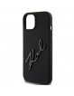 Karl Lagerfeld iPhone 15 Case Cover Silicone Signature Black