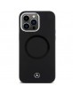Mercedes iPhone 15 Pro Hülle Case MagSafe Silikon Bicolor Schwarz