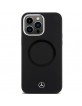 Mercedes iPhone 15 Pro Max Case MagSafe Silicone Bicolor Black