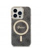 Guess iPhone 15 Pro Case Cover MagSafe 4G Black