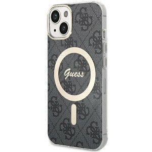 Guess iPhone 15 Case Cover MagSafe 4G Black