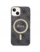 Guess iPhone 15 Case Cover MagSafe 4G Black