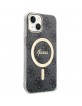 Guess iPhone 15 Hülle Case Cover MagSafe 4G Schwarz