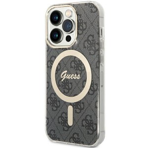 Guess iPhone 15 Pro Max Case Cover MagSafe 4G Black