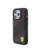 Ferrari iPhone 15 Pro Hülle Case Perforated Waves Schwarz