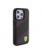 Ferrari iPhone 15 Pro Case Perforated Waves Black