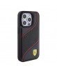 Ferrari iPhone 15 Pro Hülle Case Perforated Waves Schwarz