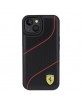 Ferrari iPhone 15 14 13 Case Perforated Waves Black