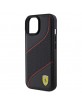 Ferrari iPhone 15 14 13 Case Perforated Waves Black