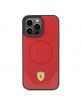 Ferrari iPhone 15 Pro Case Cover MagSafe Carbon Red