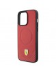 Ferrari iPhone 15 Pro Hülle Case Cover MagSafe Carbon Rot