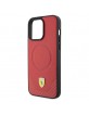 Ferrari iPhone 15 Pro Case Cover MagSafe Carbon Red