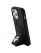 Karl Lagerfeld iPhone 13 Pro Max Case Grip Stand Saffiano K & C Black