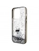 Karl Lagerfeld iPhone 14 Pro Max Case Cover Glitter Choupette Body Silver