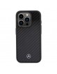 Mercedes iPhone 15 Pro Case Carbon Dynamic Black